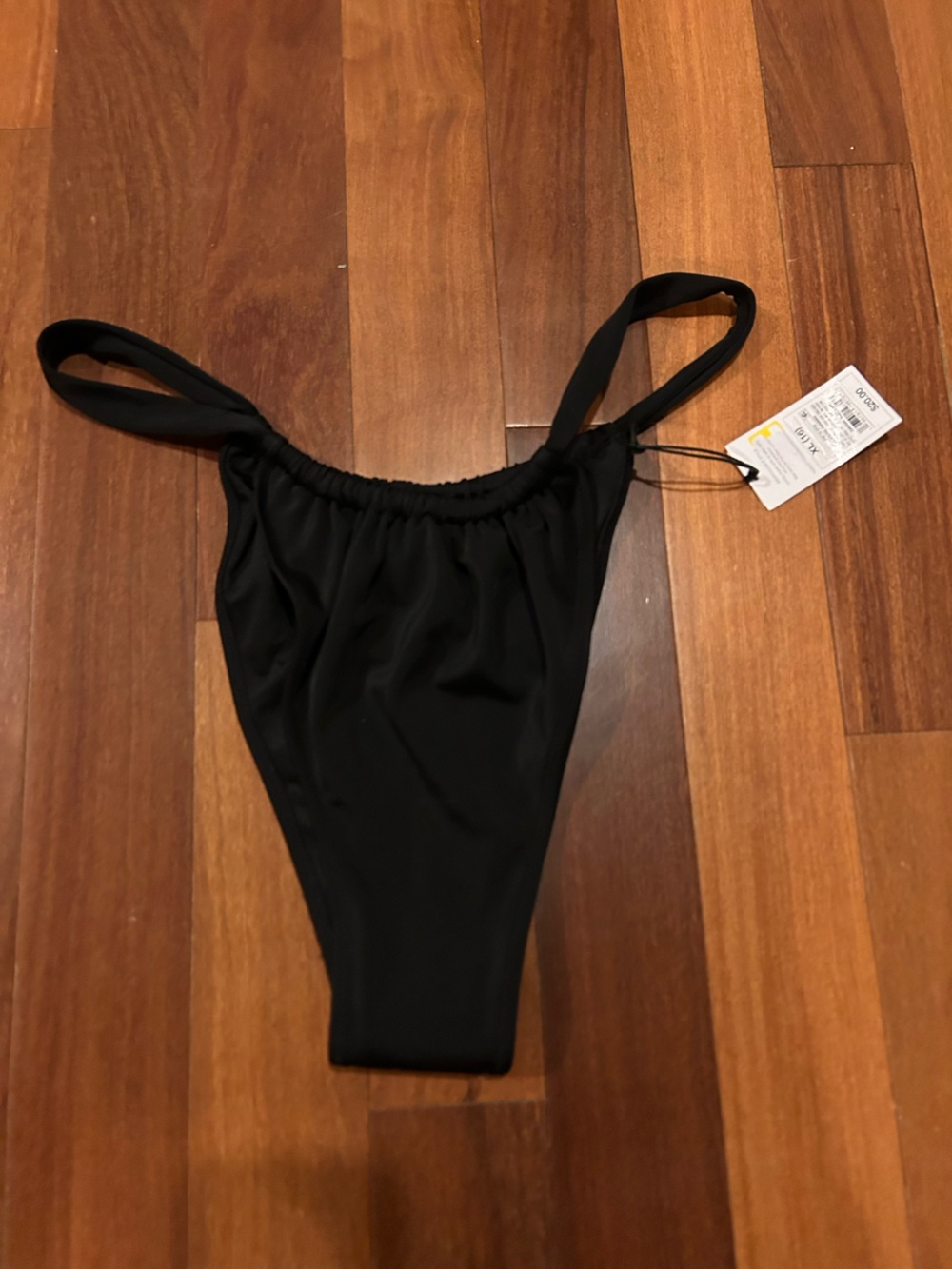 Shade & Shore Black Ruched bikini bottoms NWT